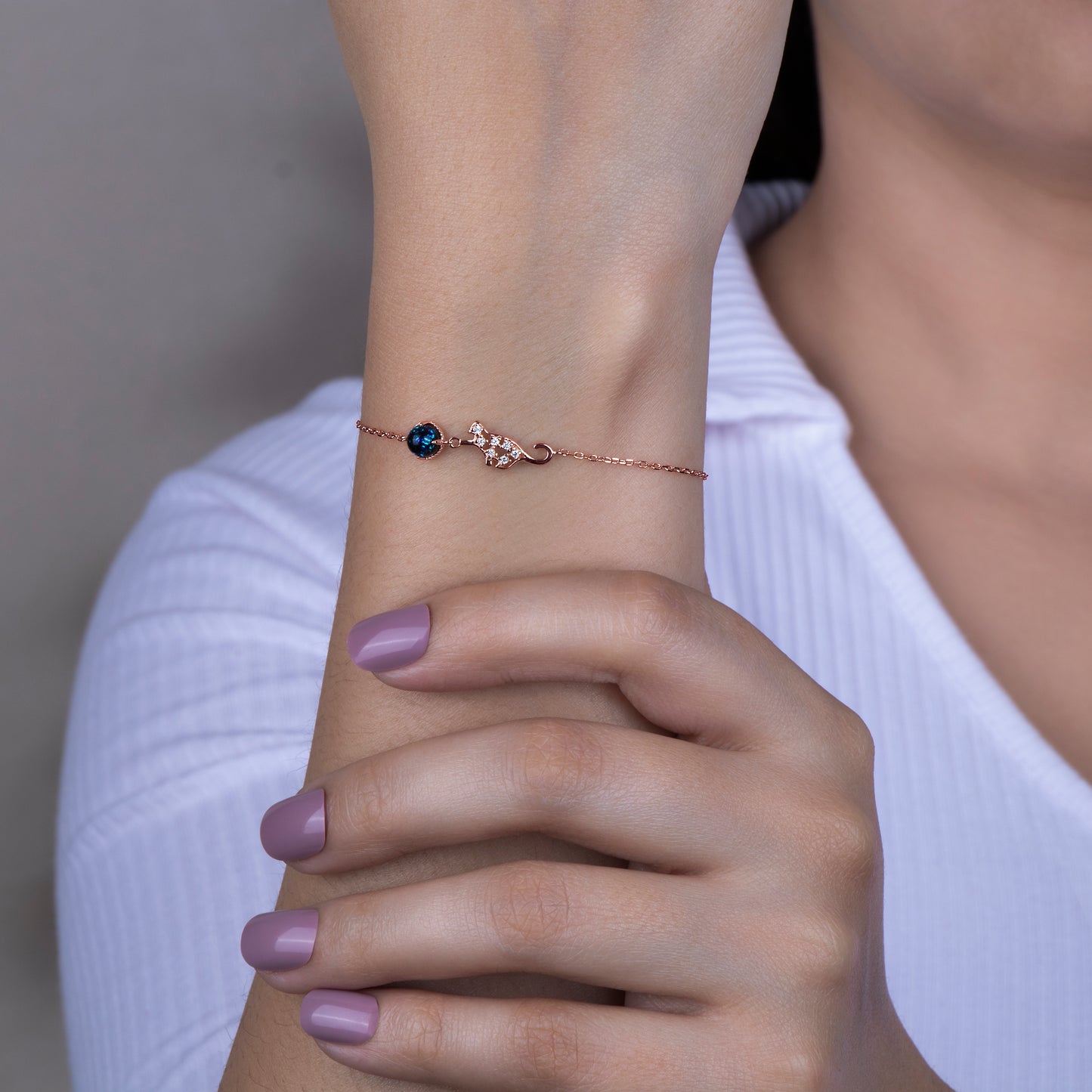 Celestial Cat Charm Bracelet