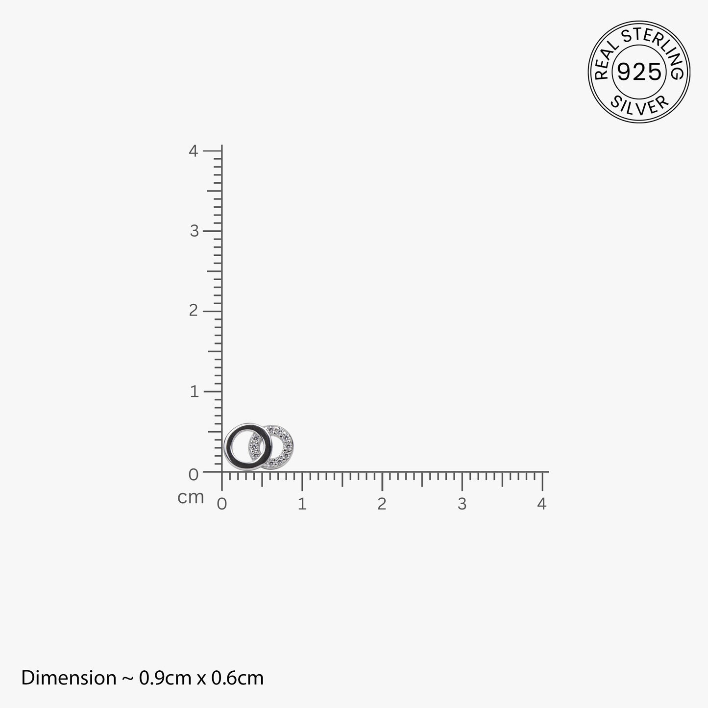 Eternal Circle Silver Studs