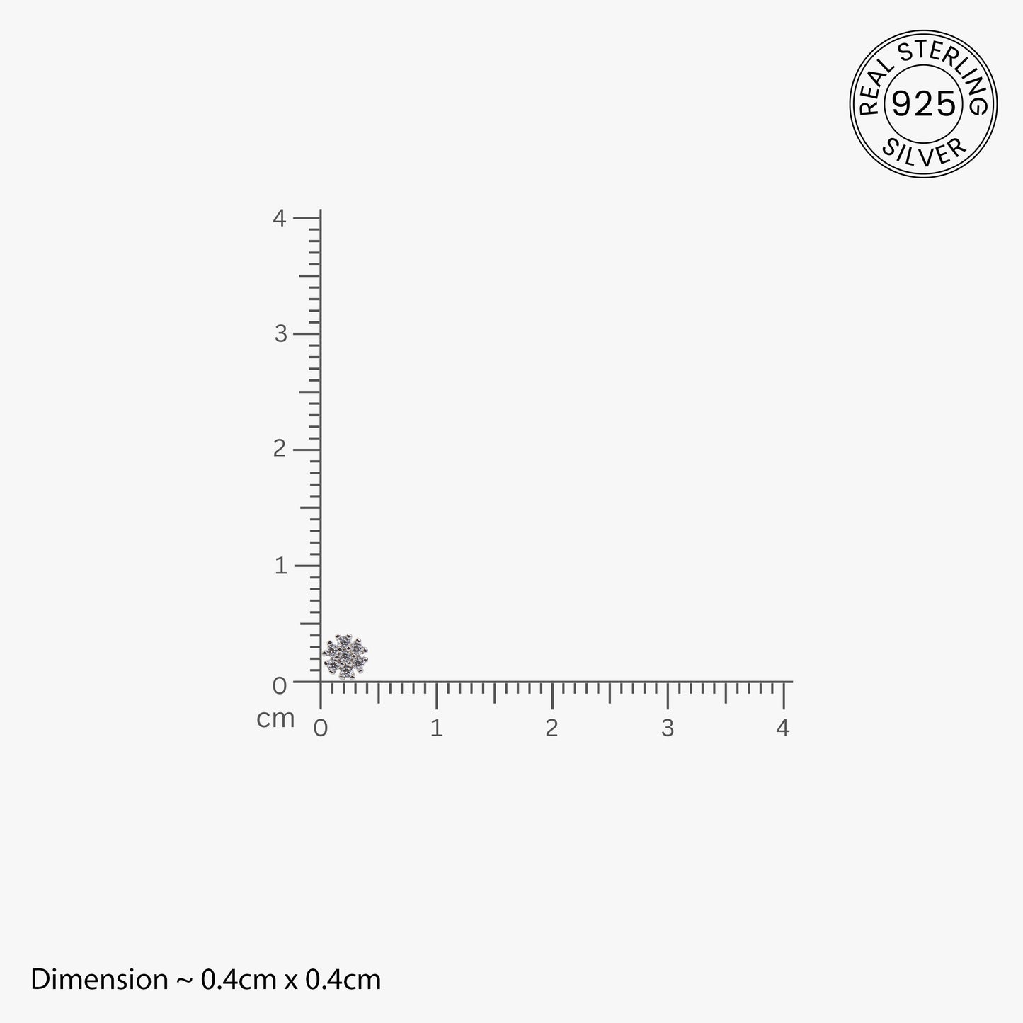 Radiant Cluster Silver Studs