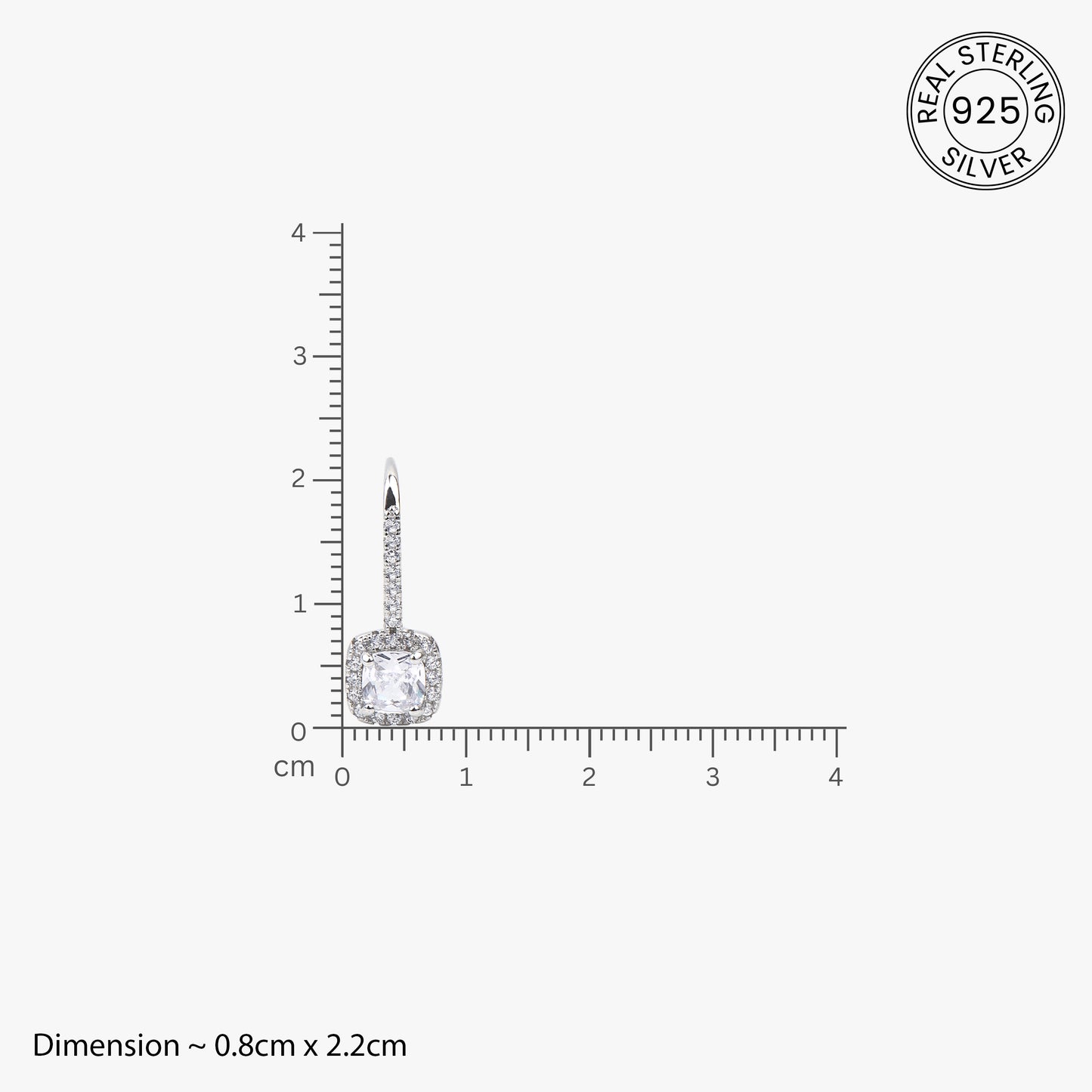 Timeless Cushion-Cut Drop Earrings