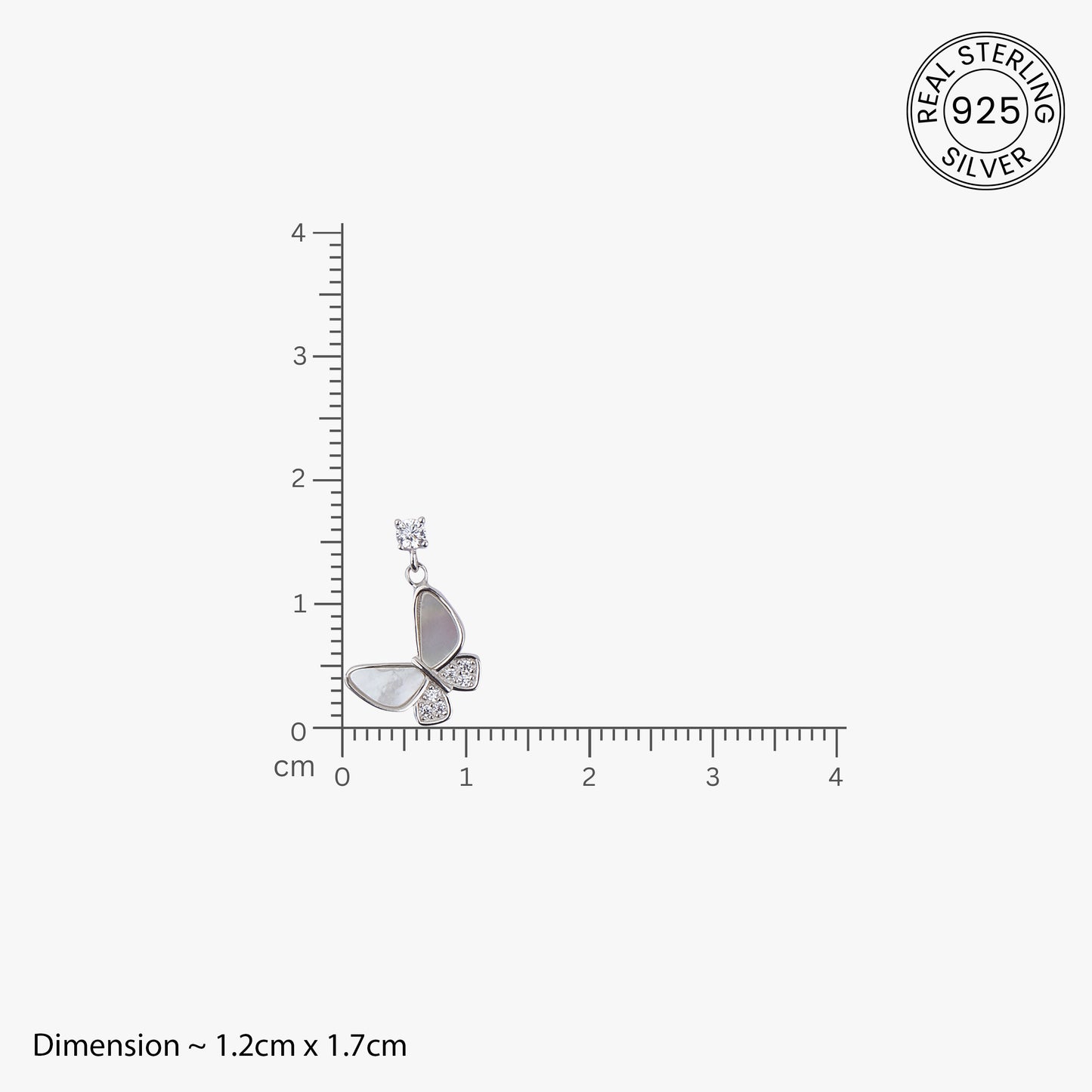 Pearl Wings Butterfly Drop Earrings