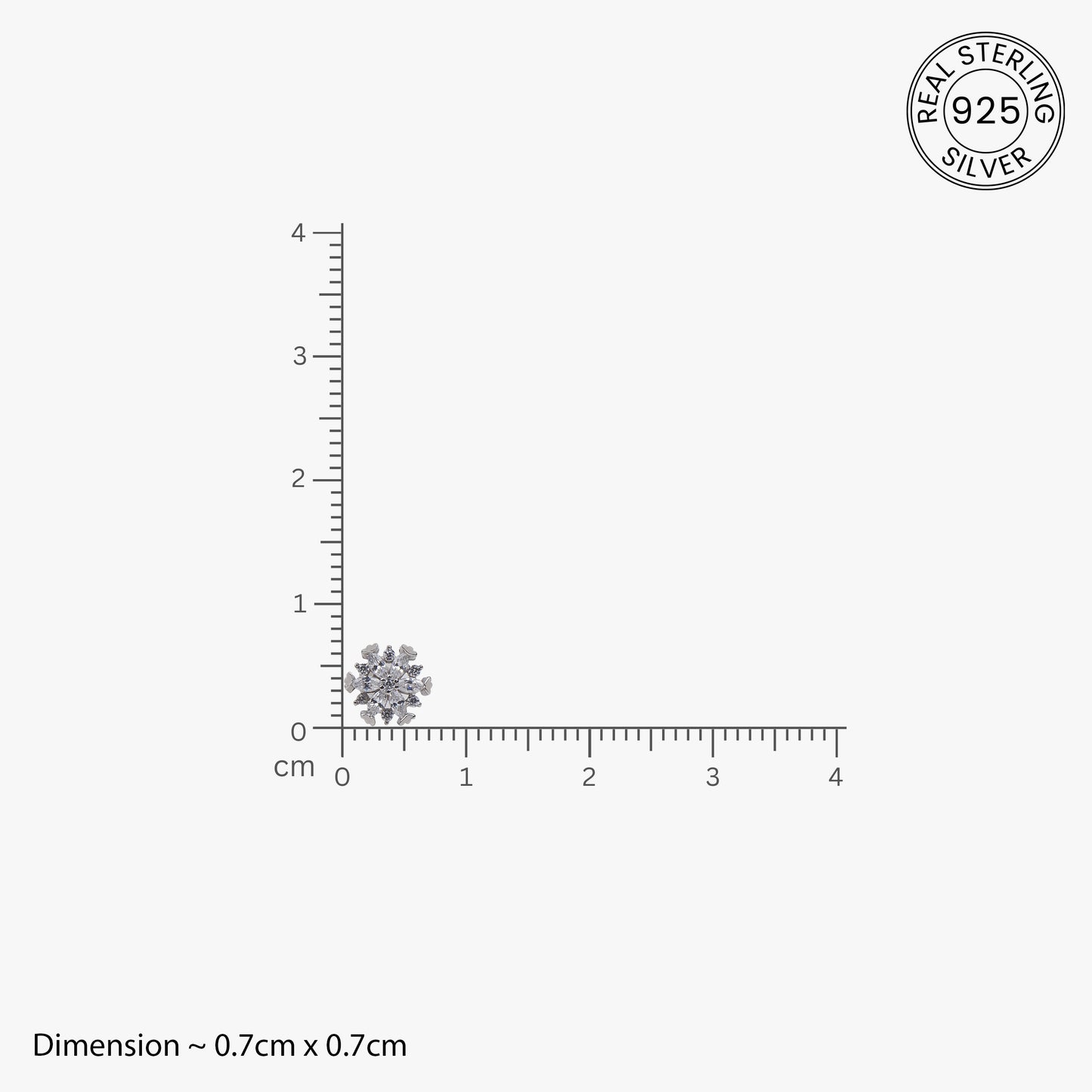 Snowflake Radiance Stud Earrings