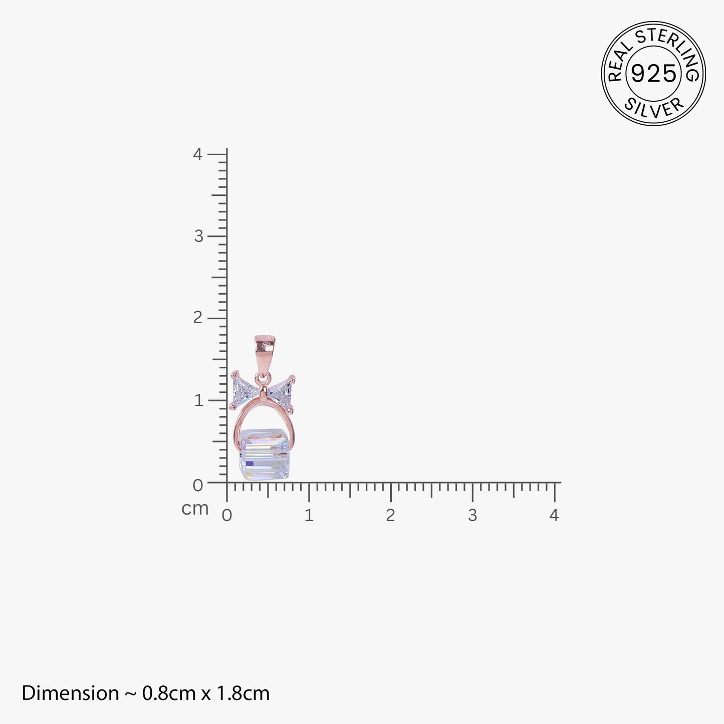 Prism Glow Rose Gold Necklace