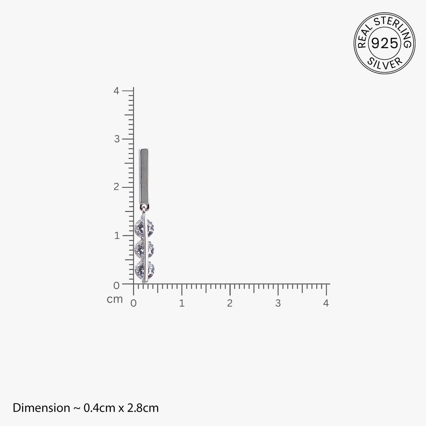 Minimalist Sparkle Drop Earrings