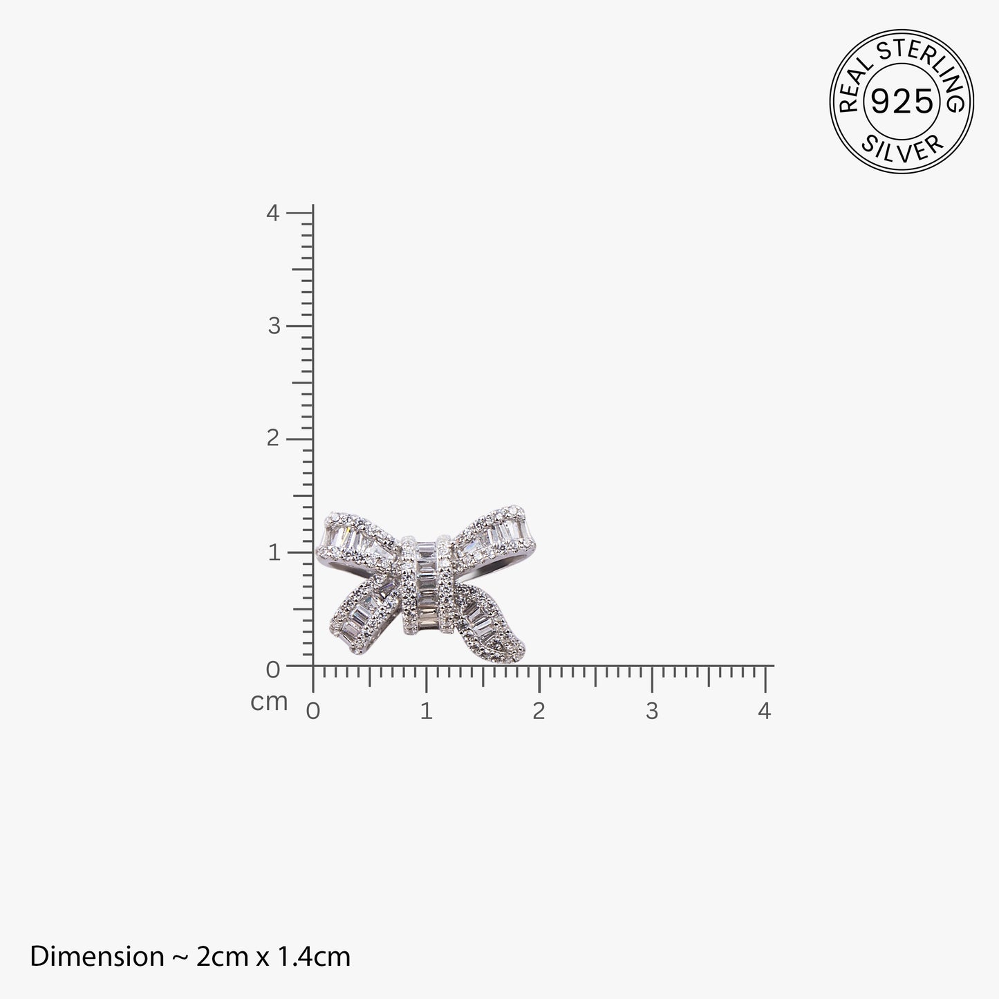 Diamond Bow Necklace