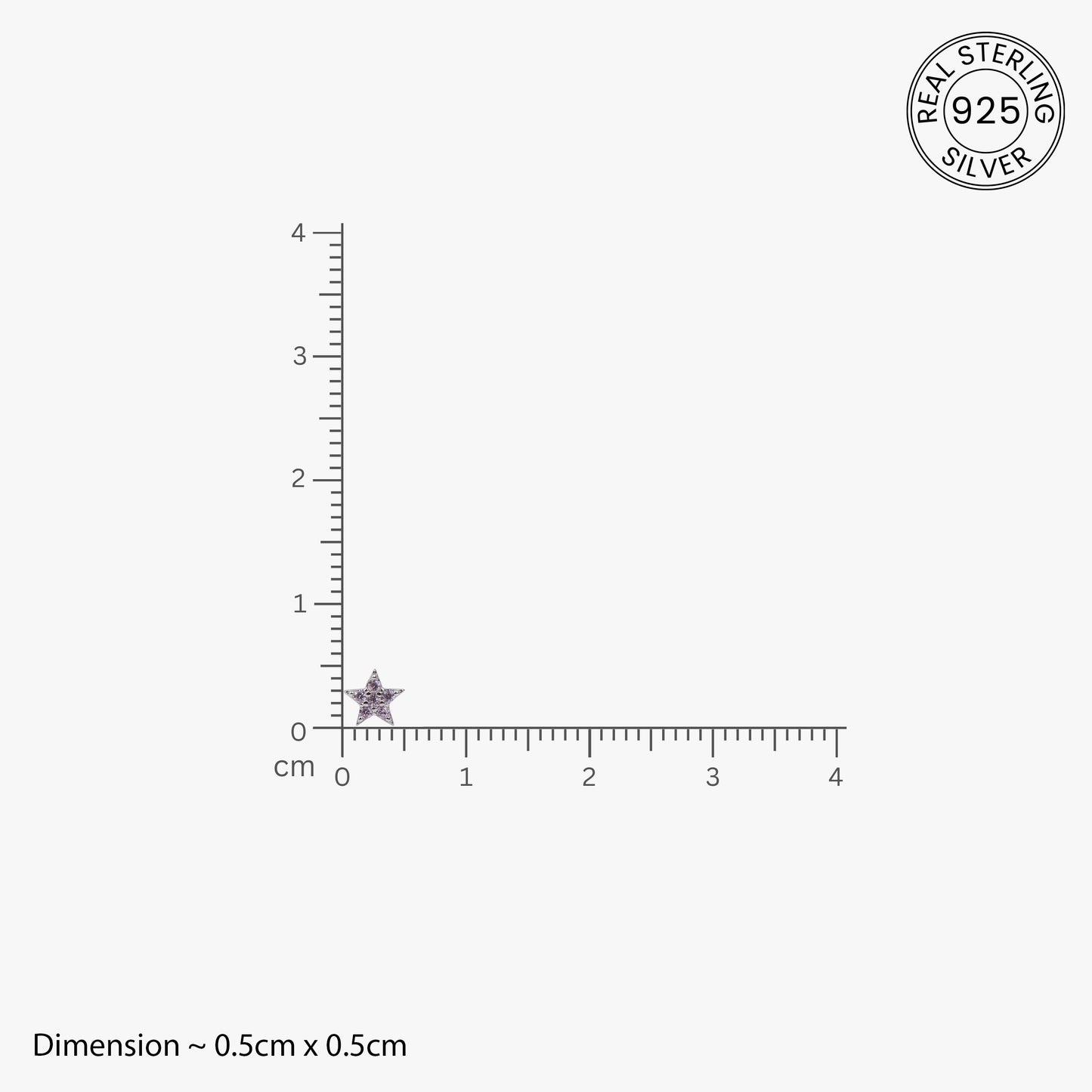 Sparkling Starburst Silver Studs