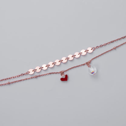 Heart & Charm Layered Bracelet