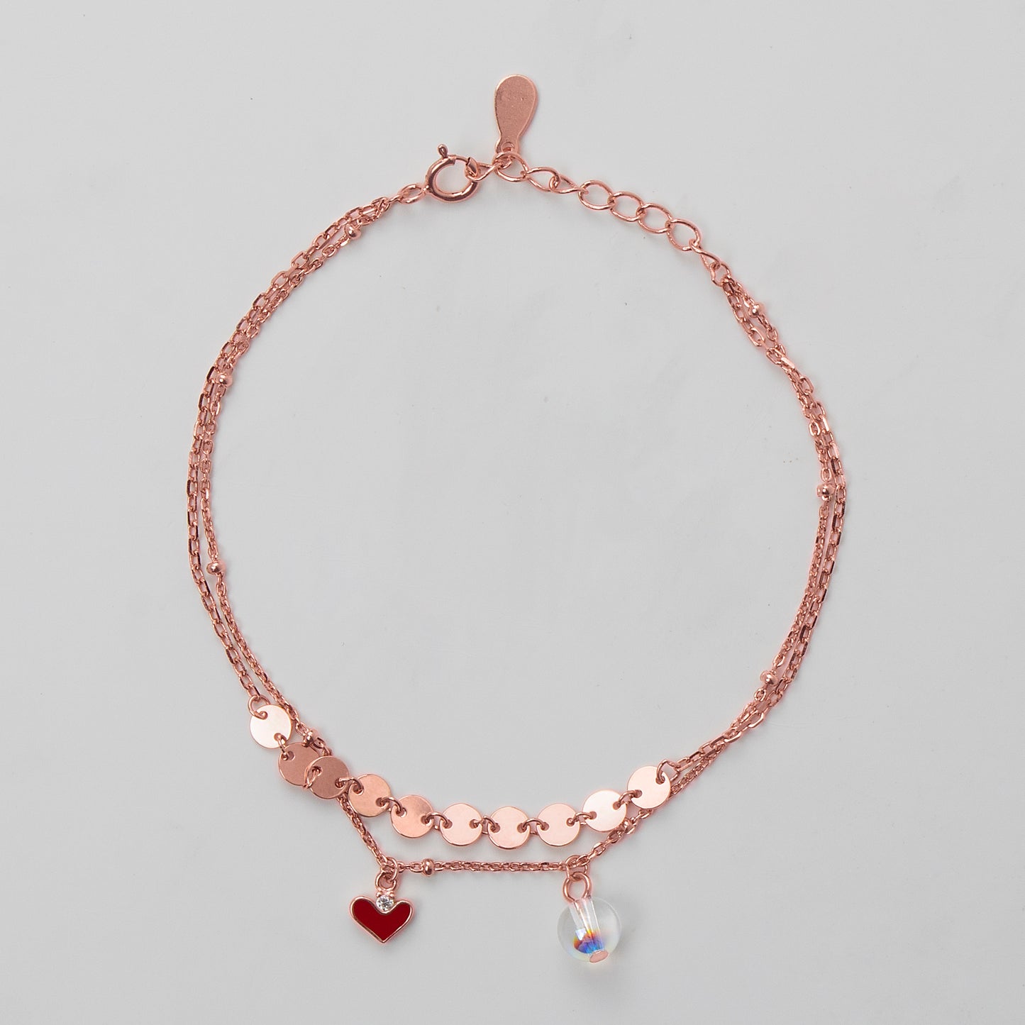 Heart & Charm Layered Bracelet