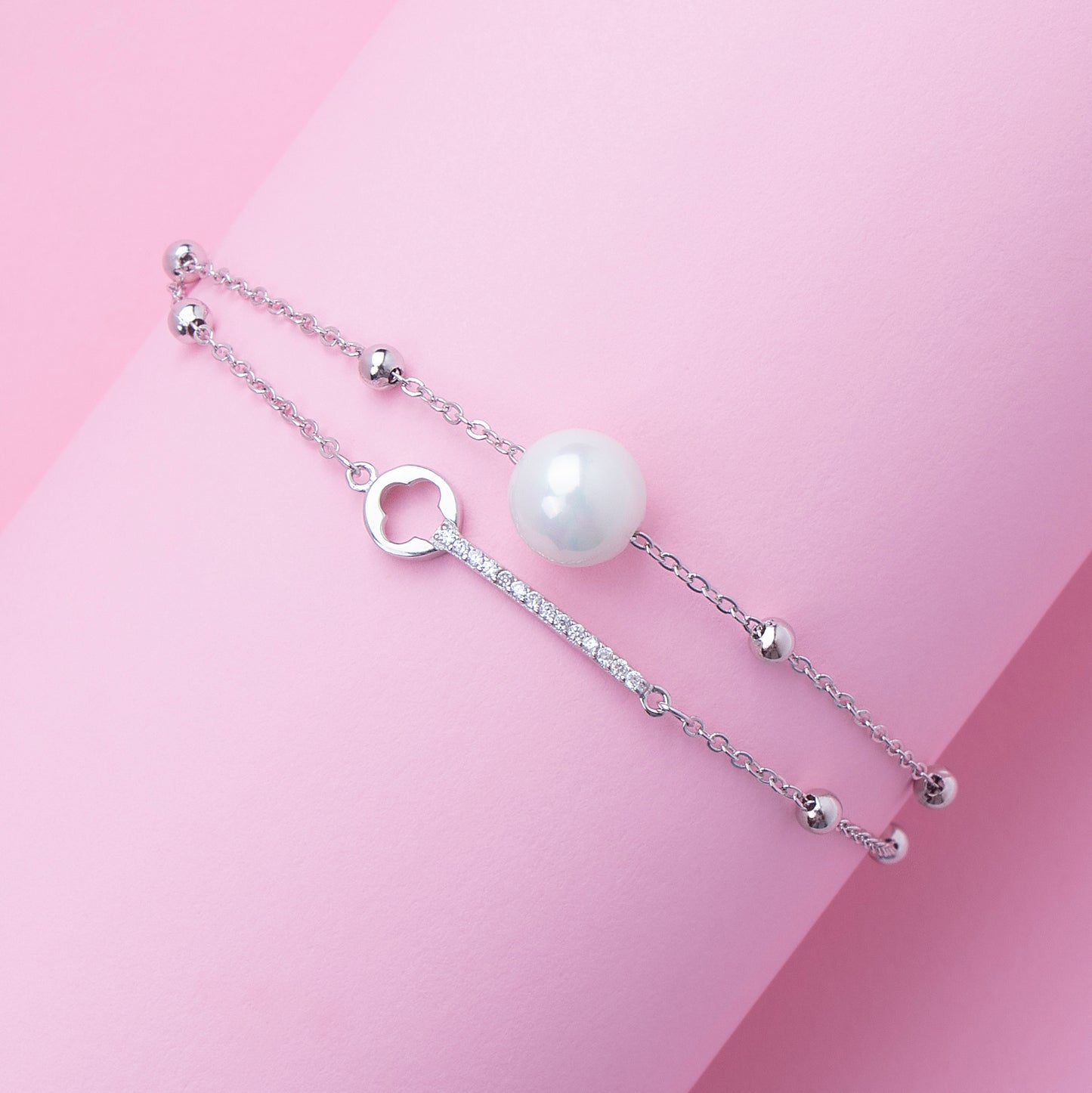 Pearl Elegance Layered Bracelet