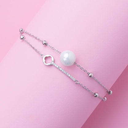 Pearl Elegance Layered Bracelet